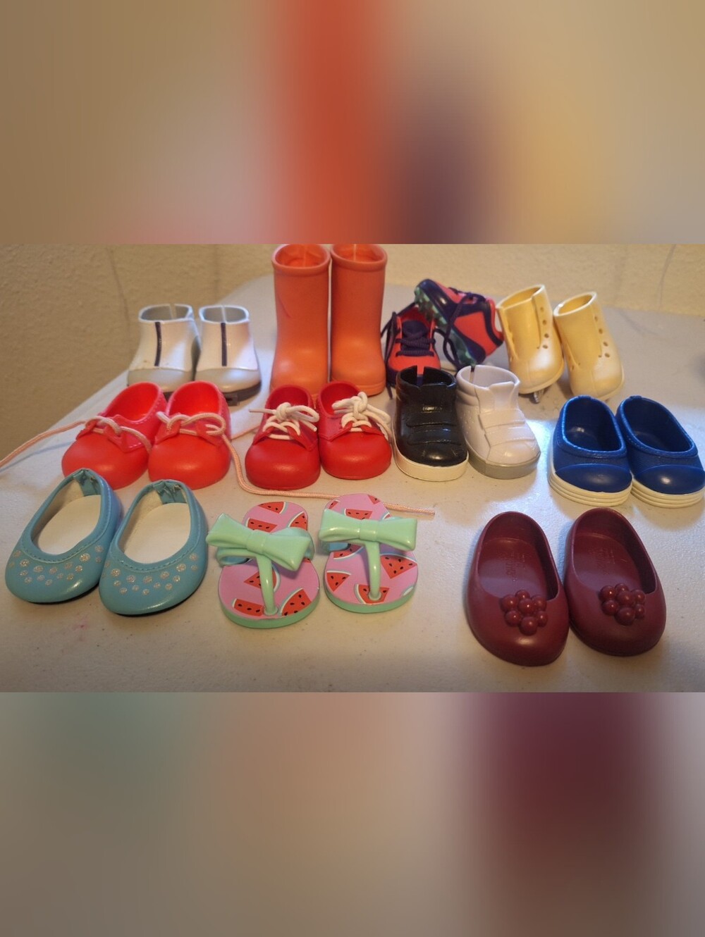 Assorted Kids Doll Shoes - Multicolor Play Footwear Set